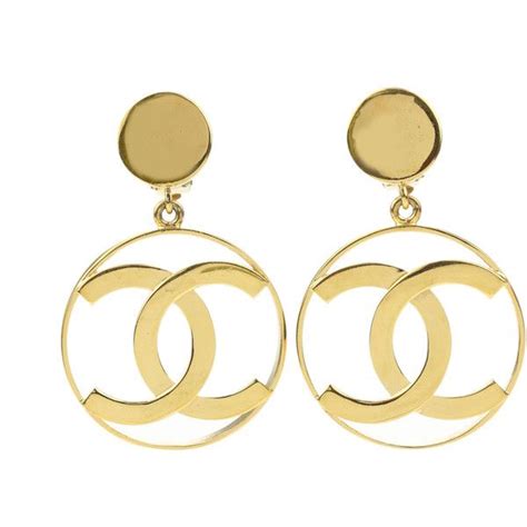 cheap big chanel earrings|pre owned chanel earrings.